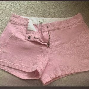 J.Crew pale whisper pink cotton 3in shorts.